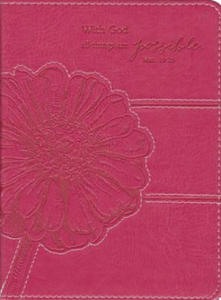 Pink Lux-leather Journal With God Matt 19:26 - 2878318744