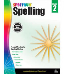 Spectrum Spelling, Grade 2 - 2877400782