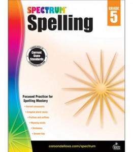 Spectrum Spelling, Grade 5 - 2876225353