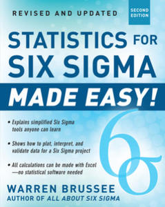 Statistics for Six Sigma Made Easy! Revised and Expanded Second Edition - 2866520380