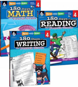 180 Days of Reading, Writing and Math for Fourth Grade 3-Book Set - 2877037604