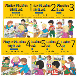 Finger Phonics Big Books 1-7: In Print Letters (American English Edition) - Set - 2877956440