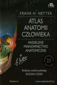 Atlas anatomii czlowieka Angielskie mianownictwo anatomiczne - 2877400641