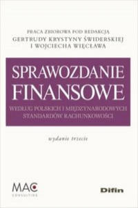 Sprawozdanie finansowe wedlug polskich i miedzynarodowych standardow rachunkowosci - 2864709524