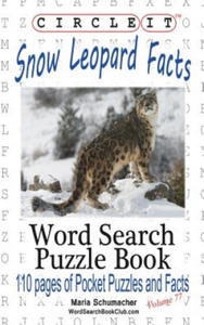 Circle It, Snow Leopard Facts, Word Search, Puzzle Book - 2866870840