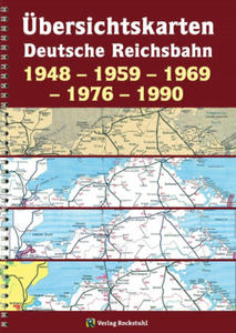 bersichtskarten der Deutschen Reichsbahn 1948 - 1959 - 1969 - 1976 - 1990 - 2875795026