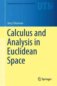 Calculus and Analysis in Euclidean Space - 2876450974