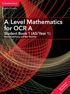 A Level Mathematics for OCR A Student Book 1 (AS/Year 1) with Cambridge Elevate Edition (2 Years) - 2875913272