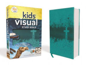 Niv, Kids' Visual Study Bible, Leathersoft, Teal, Full Color Interior: Explore the Story of the Bible---People, Places, and History - 2877502566