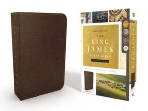 KJV, The King James Study Bible, Bonded Leather, Brown, Red Letter, Full-Color Edition - 2871320149