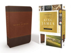 KJV, The King James Study Bible, Leathersoft, Brown, Red Letter, Full-Color Edition - 2870034415