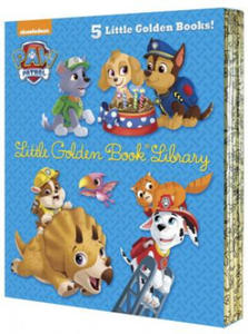 Paw Patrol Little Golden Book Library (Paw Patrol): Itty-Bitty Kitty Rescue; Puppy Birthday!; Pirate Pups; All-Star Pups!; Jurassic Bark! - 2872201356