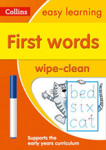 First Words Age 3-5 Wipe Clean Activity Book - 2876119356