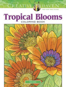 Creative Haven Tropical Blooms Coloring Book - 2853283597