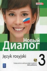 Nowyj Dialog 3 Jezyk rosyjski Podrecznik + 2CD Zakres podstawowy - 2861895437