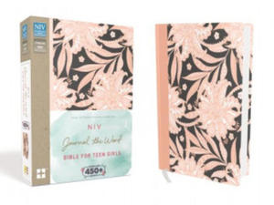NIV, Journal the Word Bible for Teen Girls, Hardcover, Pink Floral, Red Letter - 2878798105