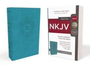 NKJV, Value Thinline Bible, Compact, Leathersoft, Blue, Red Letter, Comfort Print - 2878779841