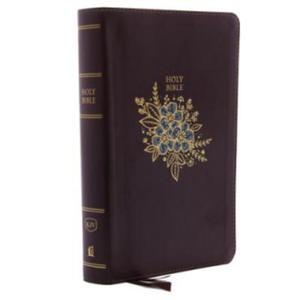 KJV Holy Bible, Personal Size Giant Print Reference Bible, Deluxe Burgundy Leathersoft, Thumb Indexed, 43,000 Cross References, Red Letter, Comfort Pr - 2871525108