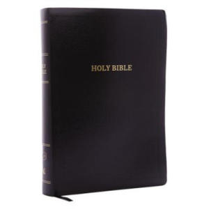 KJV, Reference Bible, Super Giant Print, Leather-Look, Black, Red Letter, Comfort Print - 2878174652