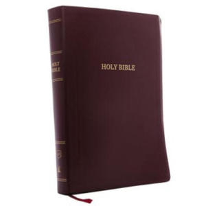 KJV Holy Bible, Super Giant Print Reference Bible, Burgundy Leather-look, 43,000 Cross References, Red Letter, Comfort Print: King James Version - 2877502389