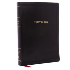 KJV Holy Bible, Super Giant Print Reference Bible, Deluxe Black Leathersoft, 43,000 Cross References, Red Letter, Comfort Print: King James Version - 2877306815