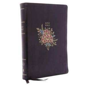 KJV Holy Bible, Super Giant Print Reference Bible, Deluxe Black Floral Leathersoft, 43,000 Cross References, Red Letter, Comfort Print: King James Ver - 2873896970