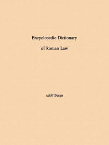 Encyclopedic Dictionary of Roman Law - 2867128372