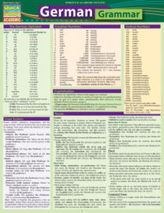 German Grammar: Quickstudy Laminated Reference Guide - 2877405086