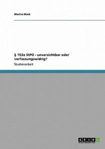 153a StPO - unverzichtbar oder verfassungswidrig? - 2877770320