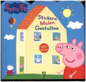 Peppa Pig Stickern Malen Gestalten - 2874788484