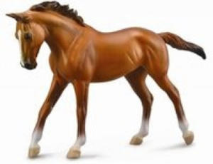 Klacz rasy Thoroughbred maci Chestnut - Deluxe 1:12 - 2873487862