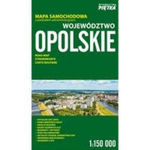 MAPA WOJ. OPOLSKIEGO - ADMIO-SAMA 1:150 000 - 2878439934