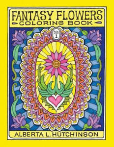 Fantasy Flowers Coloring Book No. 1: 24 Designs in Elaborate Oval Frames - 2855338125