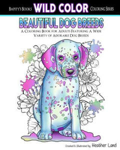 Beautiful Dog Breeds Adult Coloring Book - 2857419715