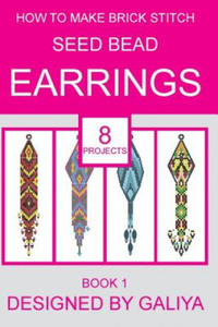 How to make brick stitch seed bead earrings. Book 1 - 2875681218