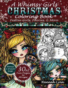 Whimsy Girls Christmas Coloring Book - 2866652912