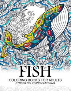 Fish Coloring Books for adults: dolphins, Whale, Shark in the sea Design - 2868819738