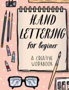 Hand Lettering For Beginer, A Creative Workbook: Polka dot cover background, Create and Develop Your Own Style,8.5 x 11 inch,160 Page - 2875681163