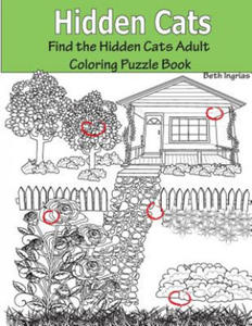 Hidden Cats: Find the Hidden Cats Adult Coloring Puzzle Book - 2875681145