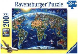 Ravensburger Kinderpuzzle - 12722 Groe, weite Welt - Puzzle-Weltkarte fr Kinder ab 8 Jahren, mit 200 Teilen im XXL-Format - 2877169443