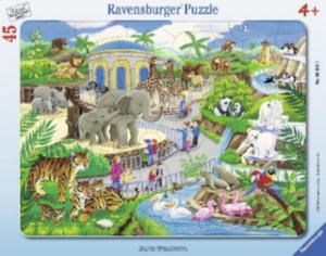 Ravensburger Kinderpuzzle - 06661 Besuch im Zoo - Rahmenpuzzle fr Kinder ab 4 Jahren, mit 45 Teilen - 2877622643