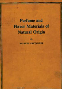 Perfume and Flavor Materials of Natural Origin - 2866874778