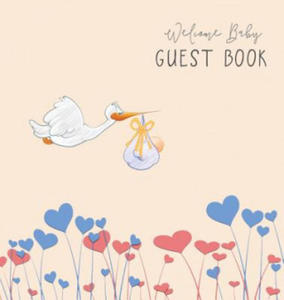 BABY SHOWER GUEST BOOK with GIFT LOG (Hardcover) for Baby Naming Day, Baby Shower Party, Christening or Baptism Ceremony, Welcome Baby Party - 2876032355