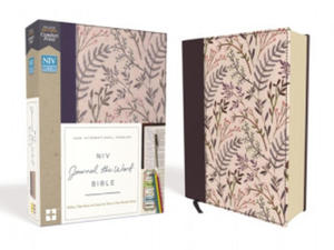 NIV, Journal the Word Bible, Cloth over Board, Pink Floral, Red Letter, Comfort Print - 2875336361