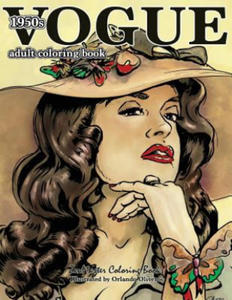 Vogue 1950s Adult Coloring Book: 50s Fashion Coloring Book for Adults - 2861948062