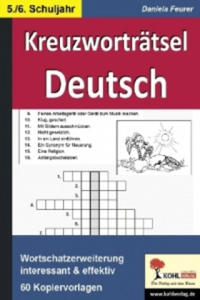 Kreuzwortrtsel Deutsch, 5.-6. Schuljahr - 2877869642