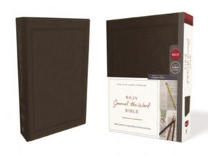 NKJV, Journal the Word Bible, Bonded Leather, Brown, Red Letter, Comfort Print - 2878439594