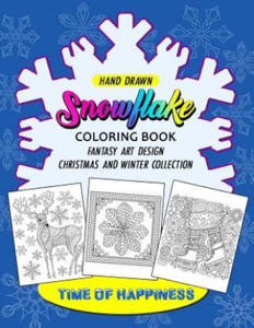 SnowFlake Coloring Book: Happy Merry Christmas Design for Adults - 2861939213