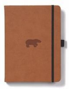 Dingbats A5+ Wildlife Brown Bear Notebook - Plain - 2877401298