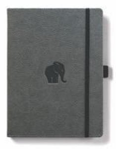 Dingbats A5+ Wildlife Grey Elephant Notebook - Lined - 2878430815